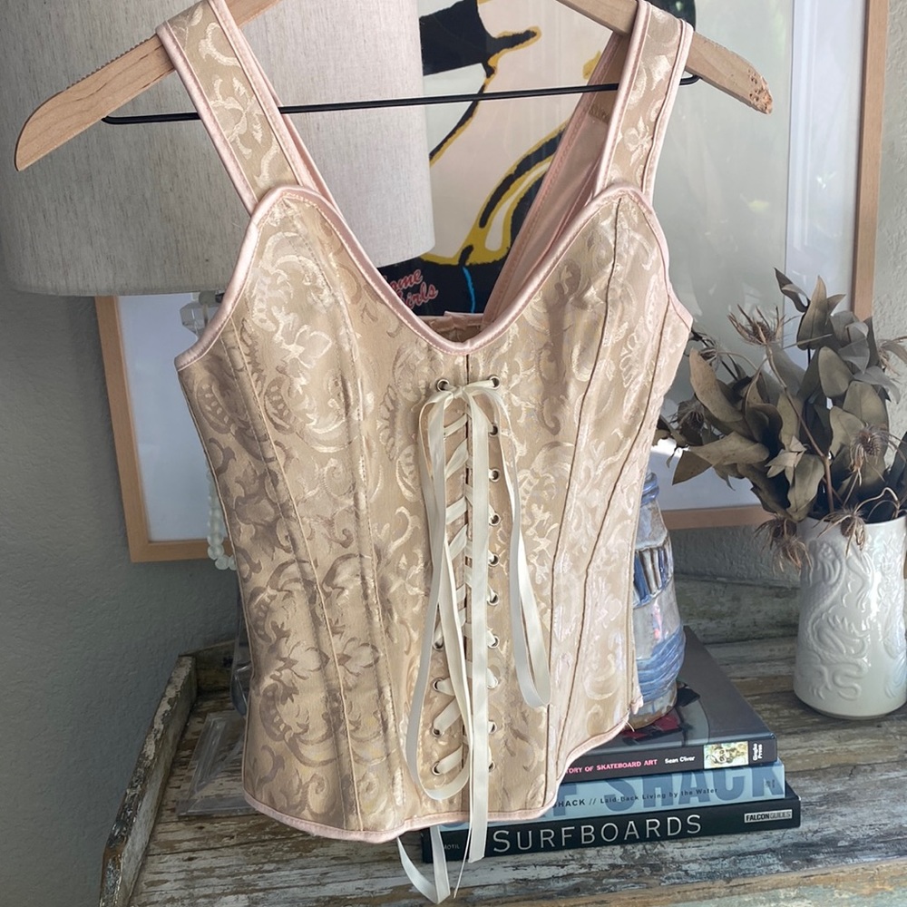 Steampunk Waist Training Corset Bustier Overbust Top Shaper - Small